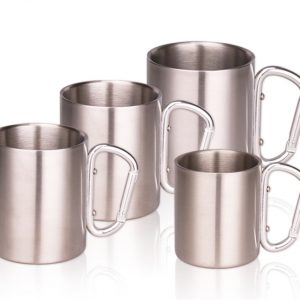 Wholesale Double Wall Stainless Steel Coffee Cup Handle Travel